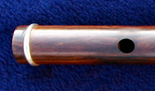 Standard keyless Martin Doyle traditional style flute made from Cocus wood (a timber that is unfortunately no longer available).