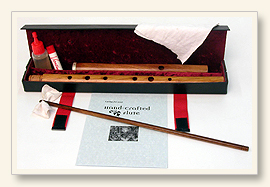 A Martin Doyle flute in a case.