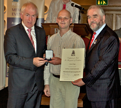 Martin Doyle receives the 2011 RDS Crafts Competition Award