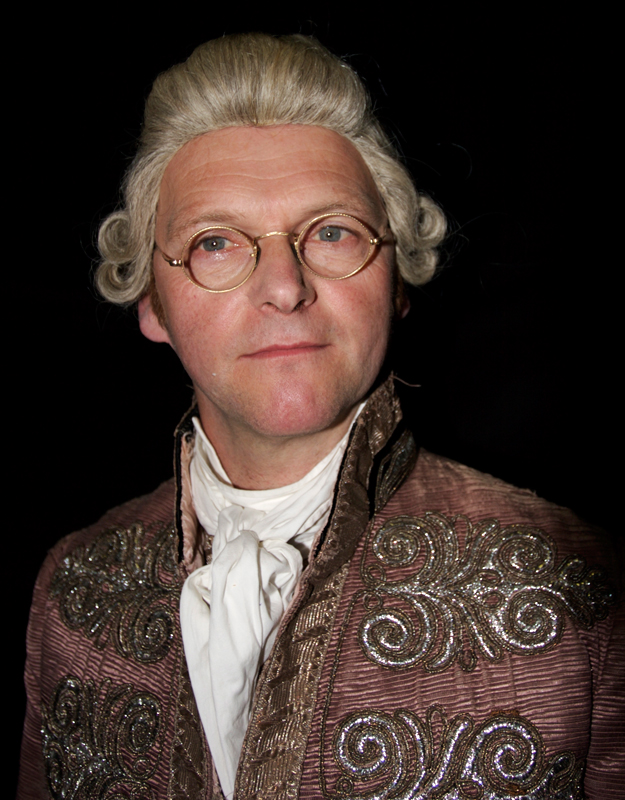 Martin Doyle dressed up for his role in the movie Becoming Jane